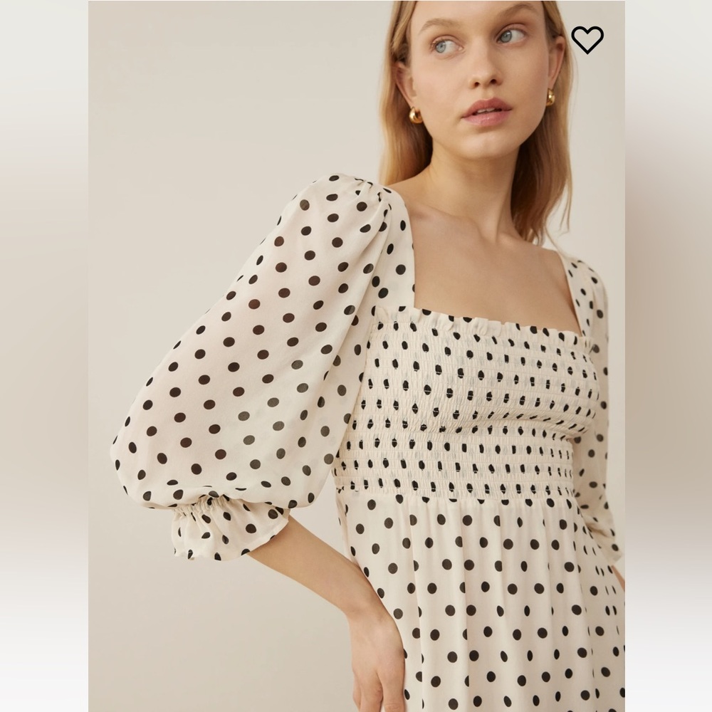NWT Reformation Zaria Dress - Portofino